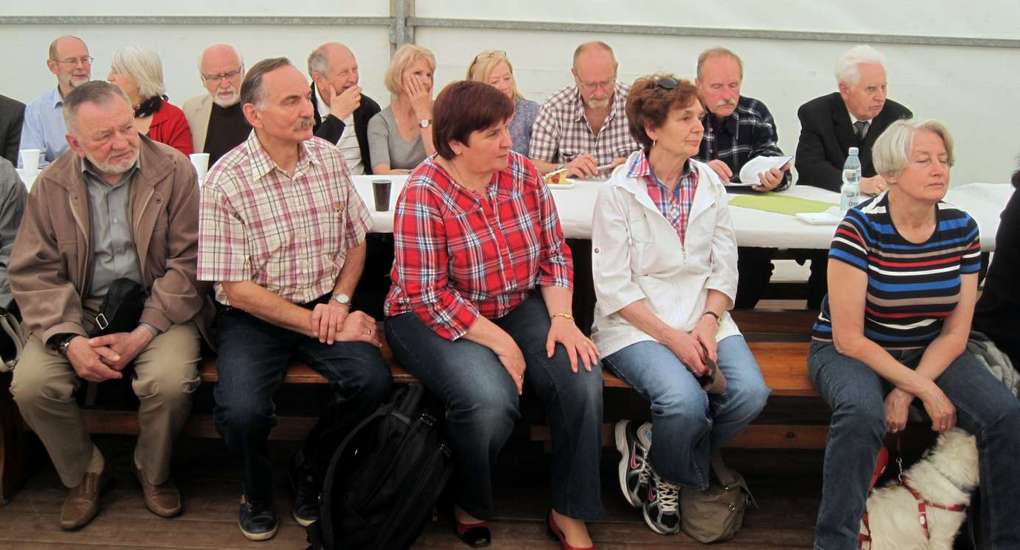 W pierwszym rzędzie od lewe: hm. Marian Kowalski, hm, Andrzej Kmiecik, hm. Barbara Kmiecik, hm. Magdalena Migacz, hm. Anna Żurawel