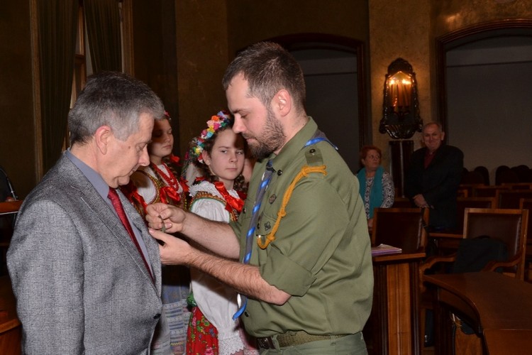 Odznaczany hm. Andrzej Łanuszka