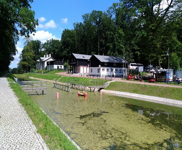 Widok ogólny pochylni i urządzeń maszynowni